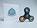 Fidget Toy - Tri Spinner Metal Ceramic Bearing High Speed Prime | Black Colorful | Anti ADHD ADD Anxiety; Non-3D Printed Upgraded SI3N4 Bearings | Cali Spinners