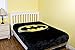 JPI Flannel Fleece Plush Blanket - Batman Emblem - Queen Bed 79