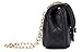 WODISON Trendy Kids Toddler Crossbody Quilted Purse Shoulder Bag Metal Chain for Girls with A Bow Hair Clip Gifted