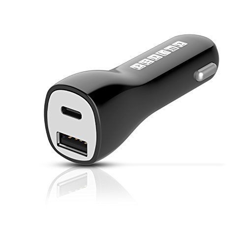 Gearmo Car Charger with QC3.0 / USB C & Power Delivery, Dual Port 60watt Output for Dell, Lenovo, Hp Spectre, MacBook/MacBook Pro, Pixel C Tablet and More Gearmo Car Charger with QC3.0 / USB C & Power Delivery, Dual Port 60watt Output for Dell, Lenovo, Hp Spectre, MacBook/MacBook Pro, Pixel C Tablet and More