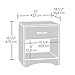 Sauder Beginnings Night Stand, Cinnamon Cherry