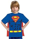 Justice League Child's Superman 100% Cotton T-Shirt - Large