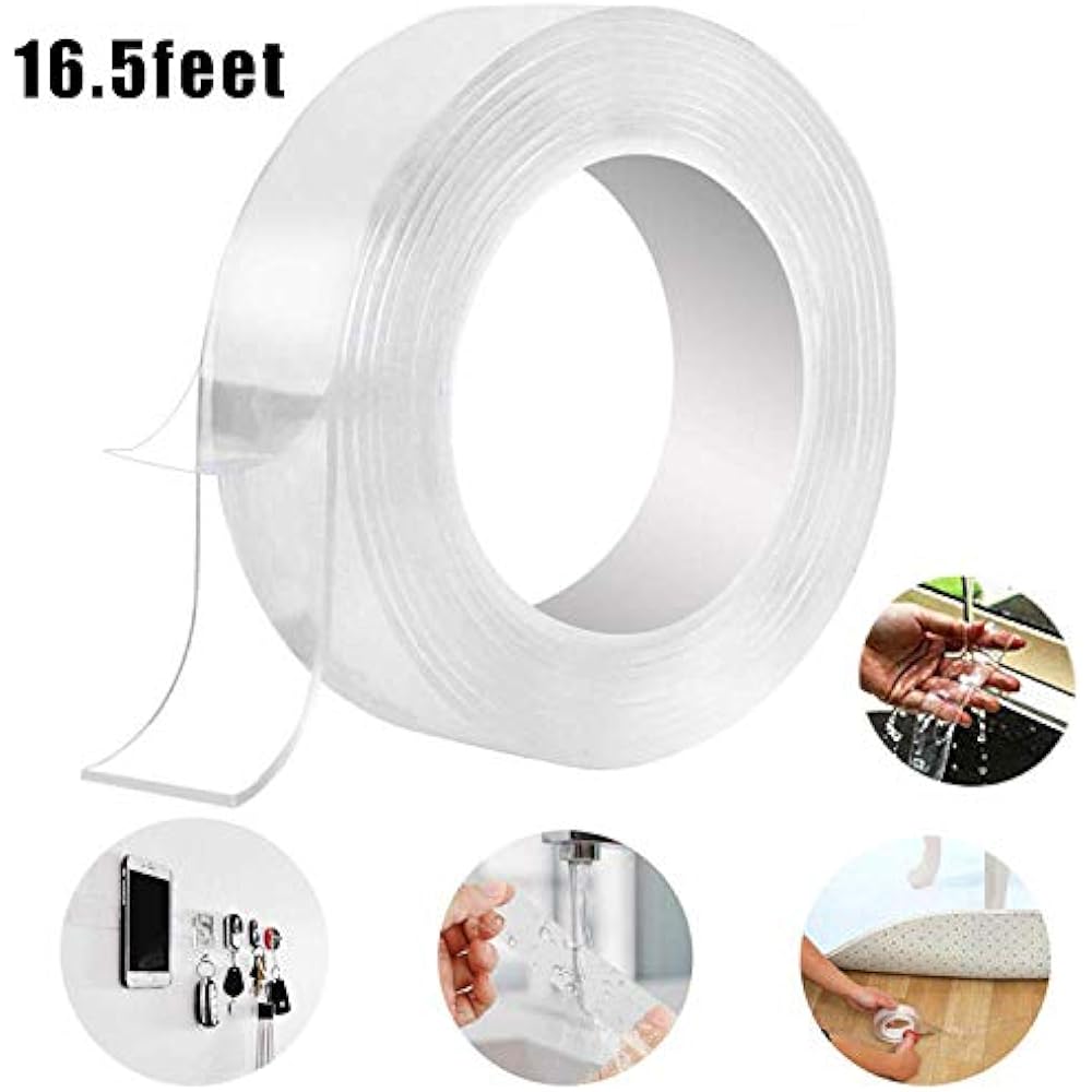 Nano Adhesive Tape Double Sided Traceless Washable ...