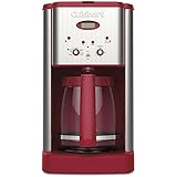 Cuisinart DCC-1200RT 12-Cup Coffeemaker, Stainless Steel/Red