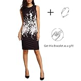Women dress, Misaky Women's Floral Print Sleeveless Split Cocktail Party Bodycon Dress