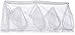 Whitmor Mesh Hosiery Wash Bag White 4-Compartment