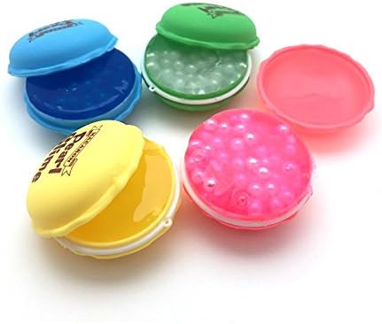 NEW Macaroon Slime Jelly Soft Squishy Pudding Slime Toy with Pearl Balls Set of 4