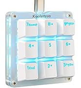Koolertron One Handed Macro Mechanical Keyboard,Blue LED Backlit Portable Mini One-Handed Mechani...