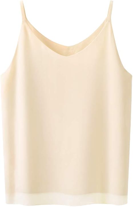 Amazon Co Jp キャミソール レディース シフォン インナー タンクトップ 通気性 吸汗 肌優しい 柔らかい シワなりにくい ブラトップ ベージュ S ホーム キッチン