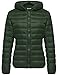 Wantdo Women's Hooded Packable Ultra Light Weight Short Down Jacket