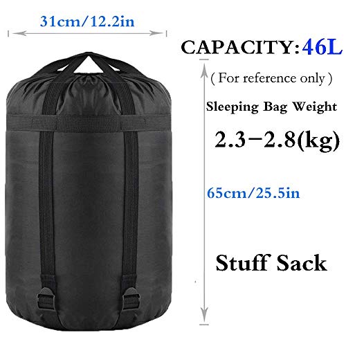 image for Borogo Compression Stuff Sack, 45L Sleeping Bags Storage Stuff Sack Or
