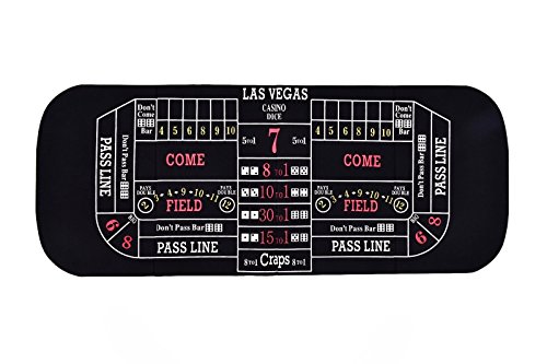 image for COLIBROX--3in1 Folding 8 Player Blackjack Craps Poker Table Top & Carr