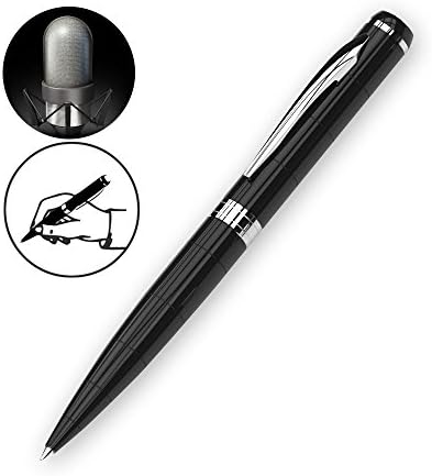 Digital Voice Recorder Pen,Voice Activated Metal Casing Ballpoint Pen,Dictaphone with 8 GB Flash Drive,Black Audio Recording Device,Perfect for Lectures and Meetings -Convoice