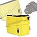 Ape Case Cubeze (ACQB 33) Flexible Padded Storage Bag; Removable & Adjustable Padded Inserts; Drawstring Closure; Hi-Vis Yellow Interior; Exterior Pockets for Accessories; Yellow