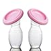 Newtion 2Pcs Babies Portable Silicone Comfortable Manual Breastmilk Pump Suction For Travel