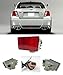 VXMOTOR JDM Red Lens Rear Fog Light Lamp for 11-Up Subaru Impreza WRX STi / 13-15 Subaru XV Crosstek