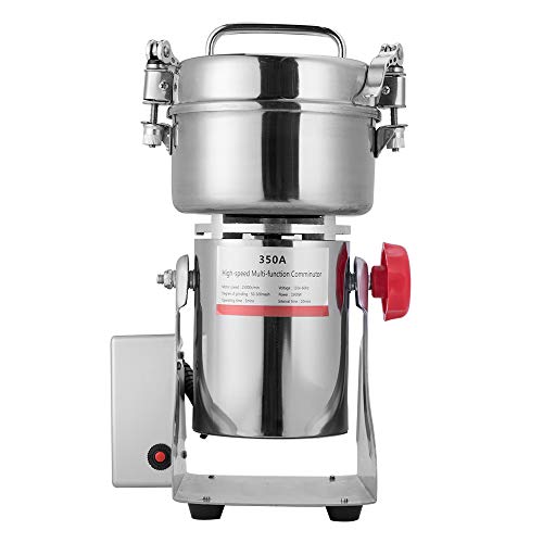 APWONE 350gram Electric Grain Mills Grinder Powder LCD Digital Stainless Steel Ultra Grinder Machine Pulverizer for Kitchen Herb Spice Pepper Coffee Corn