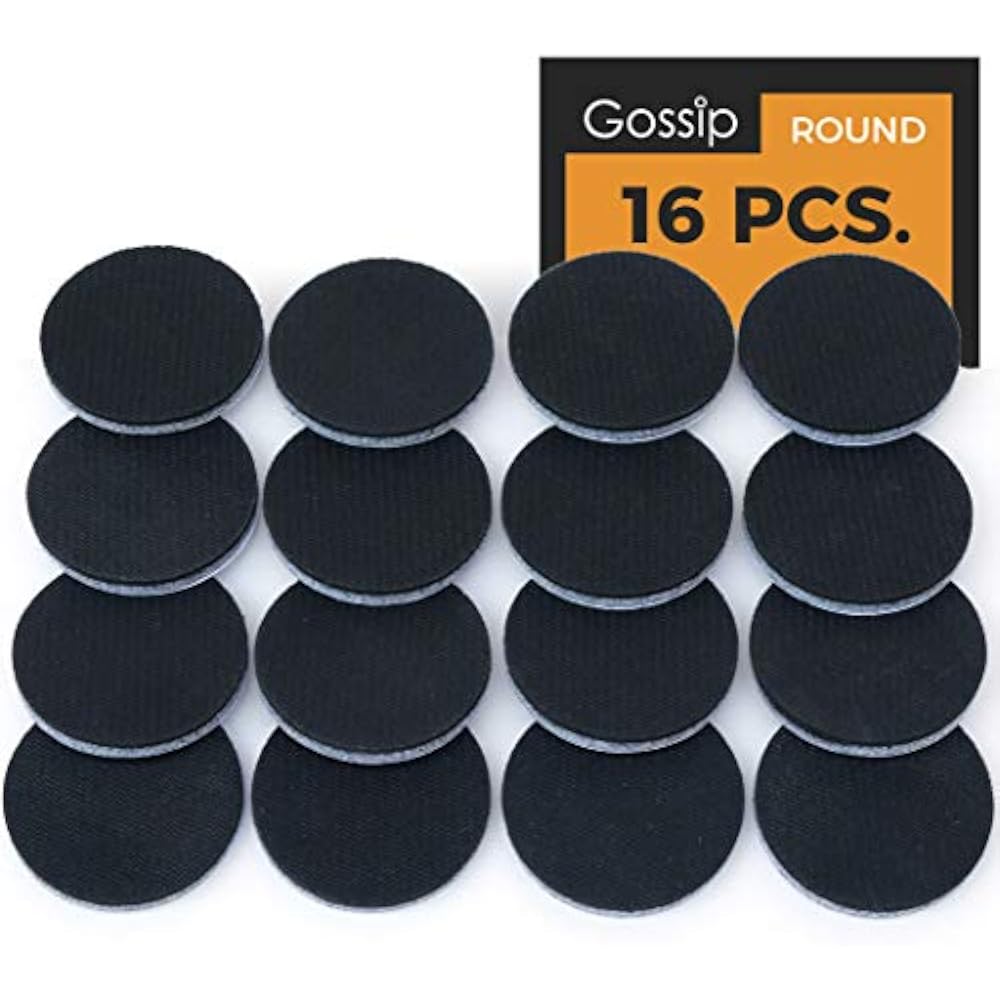 NonSlip Furniture Grippers 16 X 2" Round Premium Self Stick Rubber