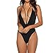 Alotpower Women Swimsuits One Piece Deep V Sexy Backless Strap Bathing Suit