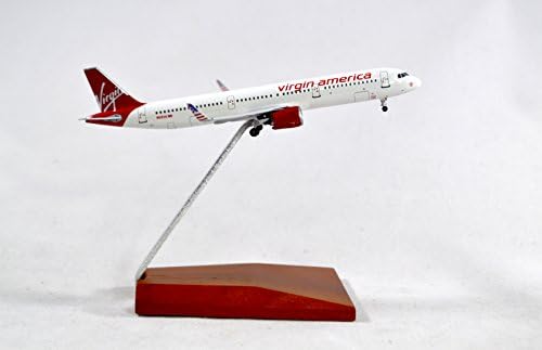 AeroClassics Virgin America Airbus A321neo Diecast Airplane Model Reg# N921VA With Stand Scale 1:400 Part# AC19032