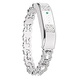 Lwsengme Silicone Bands for Fitbit Flex 2,Classic Fitness Replacement Accessories Wrist Band for 2016 New Fitbit Flex 2 Tracker (Light Metal-02)