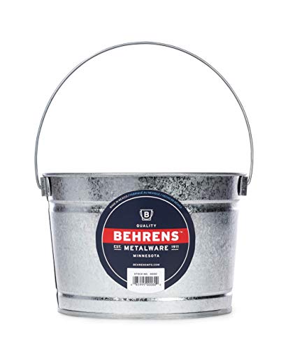 Behrens B325 Galvanized Steel Paint Pail, 2.5 Quart, Silver