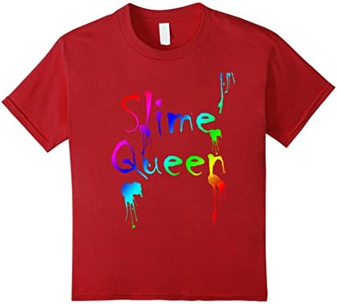 Kids Slime Queen Shirt 10 Cranberry