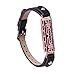 GHIJKL Compatible Fitbit Flex 2 Bands, Fit bit Accessories Wristband Flex2 Metal Leather Bangle-Bracelet Style