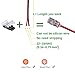 QIJIE 3528 LED Strip Connector 8mm 2 Pin for Non-waterproof and Silicon Waterproof (Not PU and Epoxy) Tape Light, Efficient Wire To Board Terminal Splicer,No Wire,10 PCS