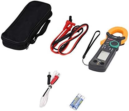 Digital Clamp Meter NJTY DC/AC Volt Amp Ohm Multimeter Ammeter Multitester - Orange & Gray