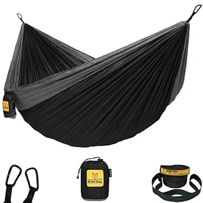 Wise Owl Outfitters Camping Hammock - Portable Hammock Single or Double Hammock Camping Accessories for Outdoor, Indoor… 41L%2BgCWCRTL