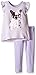 The Children's Place Toddler Girls Dog with Glasses Legging Set, Purple Ribbon, 3T