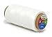 Mandala Crafts 150D 210D 0.8mm 1mm Leather Sewing Stitching Flat Waxed Thread String Cord (210D 1mm 180M, White)