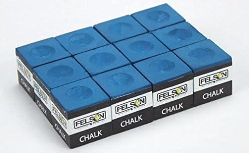 Box of 12 Blue Cubes of Pool Cue Chalk by Felson Billiard Supplies by Felson Billiard Supplies