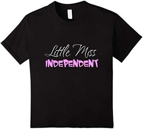 unisex-child Little miss Independent t-shirt 6 Black
