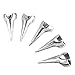 Bewish 10pcs Goth Punk Rock Claw Talon Long Nail Finger Tip Retro Spike Rings Nail Art Decoration