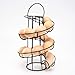 KYY Egg Skelter Spiral Design Metal Egg Rack Egg Dispenser Modern Egg Storage Display Holder, 20-24 Eggs (Black)