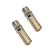 LJY 2-Pack E17 4.5W Dimmable 4014SMD 80-LED Bulbs, Warm White Light, 2800-3000K, 400-420LM, 110V AC