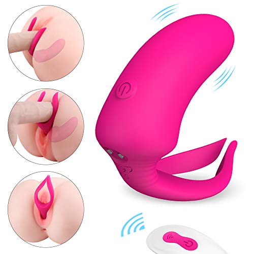 G-spot Clitoral Vibrator Anal Sex Toys with 9 Speeds -Adorime Silicone Waterproof Rechargeable Clitoris Vagina Penis Stimulator Massager Sex Things for Men, Women and Couples 