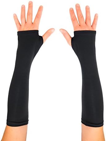 Protexgloves Fingerless Sleeve (Crow Black, Medium)