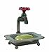 Creative Co-op Rustic Metal Faucet Soap Dish, Rust