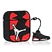 Gift-Hero Compatible with Airpods 1&2 Soft Silicone Cute Case, 3D Fun Luxury Funny Cool Designer Kits Character Skin Fashion Stylish Chic Cover for Girls Boys Kids Men Teens Air pods(Red Flying Shoes)