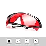 41L%2BsQK dnL. SS150 Huepar-GL01R-Red-Laser-Enhancement-Glasses-Eye-Protection-Safety-Glasses-for-Red-Laser-Level-Rotary-and-Multi-Line-Laser-Tools-Goggles-with-Adjustable-Temple-Protective-Box-Included