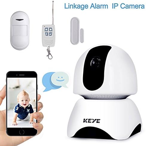 WIFI Security Camera Indoor，1080P Home Security System IP Camera with Two-way Audio, Door Window Sensor, PIR Motion Detector, Remote Control for Office/Company/Store Security Baby/Elder/Pet Monitoring