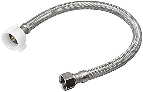 B and KIndustries 496-103 3/8" X 7/8" X 12" Braided Stainless Steel Toilet Supply Line