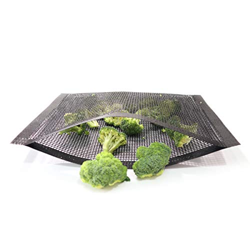 Bluedrop Non Stick Mesh Bag For Grill PTFE Toaster Oven Bags Barbecue Pockets Sheets Pack of 2 - Thumbnail 6
