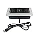 ZESHAN pop up outlet desktop connection box with Power and USB Charger for conference table