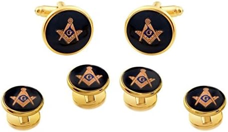 Freemason Masons Formal Cufflinks and Stud Set