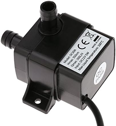Anself 超静音 小型水中ポンプ Dc12v 5w マイクロ ブラシレス オイルポンプ 水中循環噴水 水族館