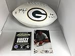 Brett Favre Autographed Signed Green Bay Packers Logo Football 3x MVP Inscribed Favre COA & Hologram